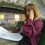 Klassenarbeiten korrektur im Flughafen Hong Kong